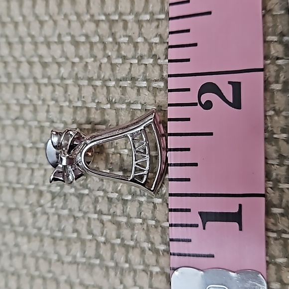 Vintage Avon Holiday Bell Pin Brooch Silver Tone Christmas - Picture 2 of 6